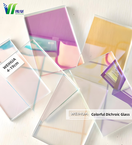 Placas de Vidro Laminado Dicróico Colorido para Paredes Exteriores e Uso em Hotéis em Shoppings - Product Image 1