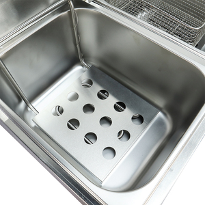 <span class=keywords><strong>Tarzan</strong></span> Restaurant Commercial Électrique Puces Machine À Frire Double Réservoir Chips De Pommes De Terre Friteuse De Poulet Friteuse - Product Image 5