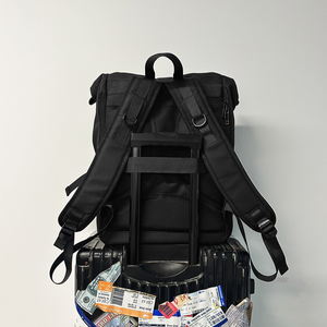 Waterproof Roll Top <b>Laptop</b> <b>Backpack</b> 15.6 Inch Outdoor Travel School Bag Functional With Reflective Strap - Product Image 4