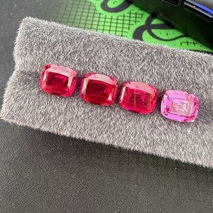 พลอยสังเคราะห์สีแดงเลือดนกแบบเจียระไนทรงหมอนยาว ขัดเงาอย่างแม่นยำ แหล่งขายส่ง - Product Image 6