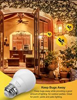 Ampoules LED jaunes LOHAS G14 G45 E26 2000K Éclairage jaune non-dimmable pour intérieur et extérieur