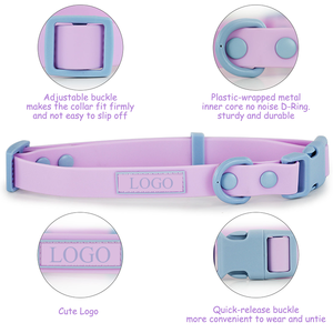 パーソナライズ可能なシリコン製犬用首輪：豪華、調節可能、PVC防水ウェビング、しつけ用 - Product Image 4