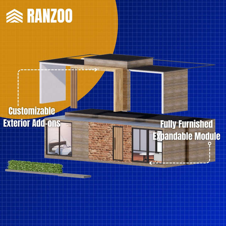 A Comfortable Living Modular Home With Fully Equipped Modular Furniture ...