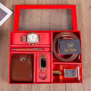 Set de Regalo de Lujo para Hombre: Reloj de Moda, Cartera, Llavero y Perfume, Regalos para el Día del Padre, San Valentín, Cumpleaños, Caja de Regalo - Product Image 6