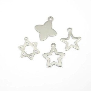 Anno Jewelry – pendentifs étoile et lune en acier inoxydable, accessoires pour la fabrication de bijoux, 30 pièces, formes mixtes, ton argent et or - Product Image 5