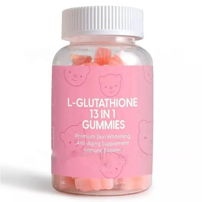 Label pribadi l-glutathione produk perawatan kulit Pengencang Kulit produk kecantikan antipenuaan untuk wanita l-glutathione Gummies