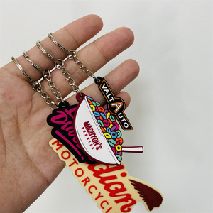 Tùy chỉnh 2D mềm PVC Keychain móc chìa khóa logo mềm cao su Keychains Silicone Keyring cao su cá nhân 3D tùy chỉnh móc chìa khóa - Product Image 2