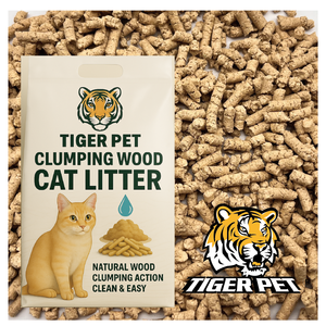 Lettiera per Gatti Agglomerante Naturale in Pellet di Pino Grado USA, Non Tossica, per Proprietari di Animali Eco-Consapevoli - Product Image 1