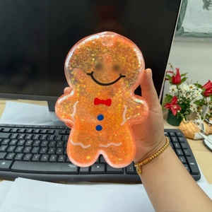 ของเล่นบีบคลายเครียดแบบใส คืนรูปช้า ของเล่นบีบการ์ตูนลายกลิตเตอร์คริสต์มาส เหมาะเป็นของขวัญวันหยุดสำหรับเด็กชายและเด็กหญิง - Product Image 5