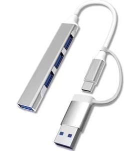 4 In 1 Multiport Splitter Adapter Met 3 Usb 3.0 En Type-C Pd Nieuw Ontwerp 4-In-1 C Naar Een Vrouwelijke Poort Hub Usb Hubs Dc Uitgang - Product Image 6