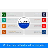 Sistema inteligente de guía 3D para centro comercial, navegación táctil interactiva Deskwayfinder, quiosco táctil, pantalla de señalización Digital