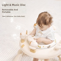 Poussette pliable pour bébé avec cadre en plastique, musique et lumières, capacité de charge de 20 kilogrammes