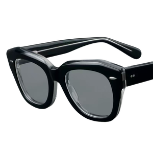 ブルーアセテートレトロプレートメガネ大型ヨーロッパアメリカンスクエア近視眼鏡フレームアンチブルーリーディンググラスファッショナブル - Product Image 2