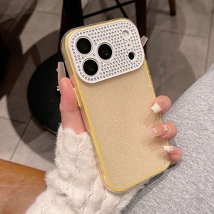 <span class=keywords><strong>Coque</strong></span> <span class=keywords><strong>de</strong></span> <span class=keywords><strong>téléphone</strong></span> souple trois-en-un avec paillettes brillantes effet diamant, protection intégrale pour iPhone 16 Pro Max et iPhone 17 - Product Image 3