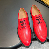 Chaussures habillées de luxe originales de marque de créateur, à bout carré, confortables et polyvalentes pour le travail et les affaires, en cuir