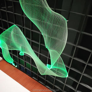 Éclairage <span class=keywords><strong>en</strong></span> maille LED à fibre optique-Kit de plafonnier étoile à fibre optique LED moderne pour salon-Lumières pour la maison plafond chambre - Product Image 6