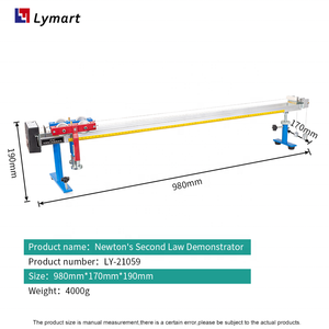 Equipo Educativo, Demostrador de <span class=keywords><strong>la</strong></span> Segunda Ley de Newton de Aleación de Aluminio con Riel de 900 mm para Mecánica - Product Image 5