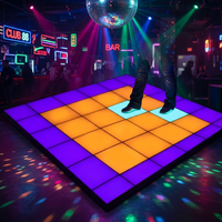Dalles de sol interactives LED 3D pour enfants, couleurs RGB vives, sensibles à la pression, sol sensoriel liquide, gel encastré, IP65