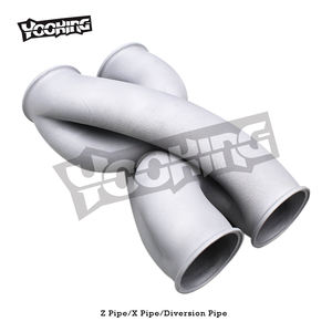 Tuyau de dérivation 3D Auto pour son de supercar, tuyau de raccordement universel pour silencieux d'échappement avec 2,5/2,75/3/3,5/<span class=keywords><strong>4</strong></span> pouces - Product Image 2
