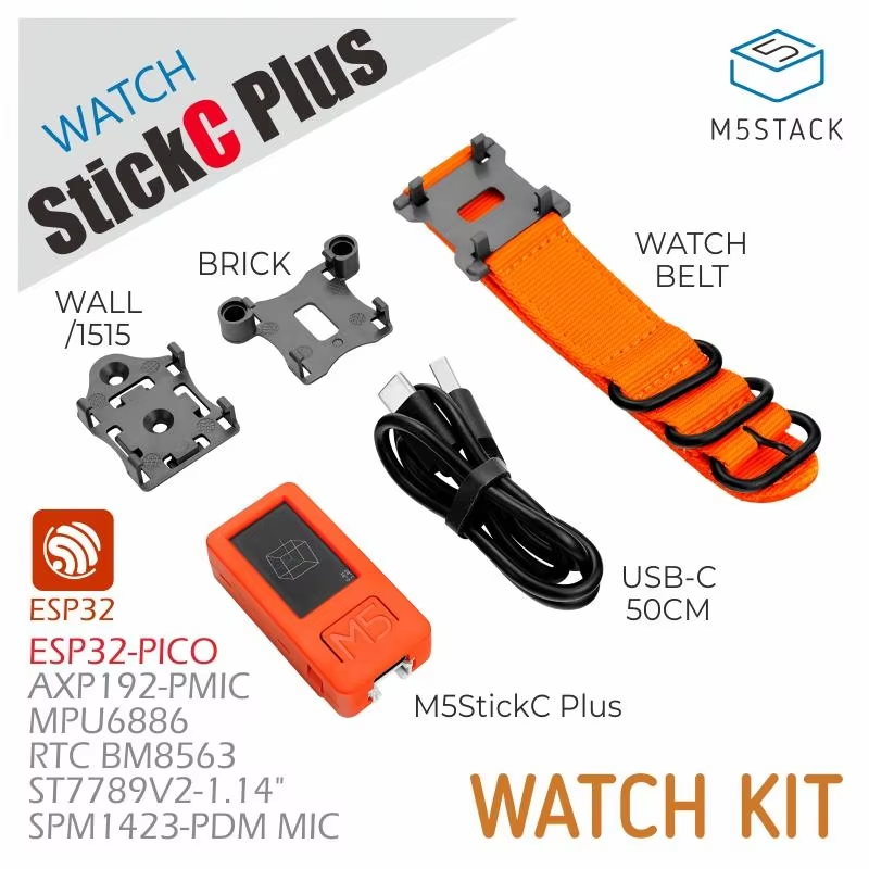 Chipboard M5stack M5stickc Plus-plus2 With Watch Accessories Mini Iot Development Kit 1.14-inch Tft Screen Iot Controller