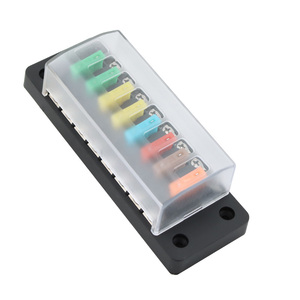 Bloc de fusibles à lame 8 voies pour entrées et sorties, support de fusibles pour fusibles ATC/ATS/287/257 pour automobile, camion, bateau, marine, camping-car - Product Image 1