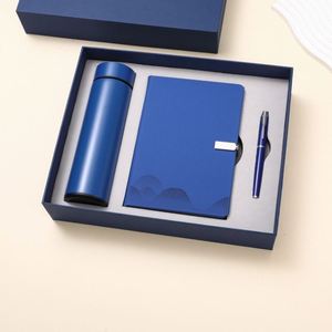 Set de Regalo de Agenda/Diario de Lujo Personalizado de Cuero A5 con Acero Inoxidable, Termo y Logotipo Personalizado Impreso con UV, Ideal para Apreciación al Maestro - Product Image 3