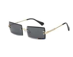 2021ใหม่สไตล์สี่เหลี่ยมขนาดเล็กที่ไม่มีขอบแว่นกันแดดแว่นกันแดดแว่นกันแดดเฉดสีขายร้อน - Product Image 6