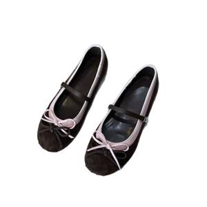 Zapatos de Ballet Franceses Retro con Lazo, Multicolores, Impermeables, Ligeros, Estilo Hada, Planos y Delicados para Mujer - Product Image 5