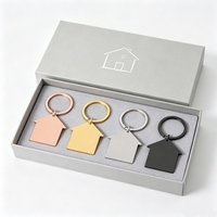Porte-clés Agent Immobilier en Forme de Maison Gravé au Laser pour Fermeture de Crédit Immobilier, Support de Clés pour Courtier en Hypothèque