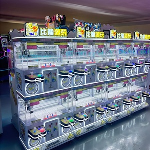Máquina de garras arcade multinivel con luces LED vibrantes, equipo de entretenimiento interactivo multijugador para la venta de premios en zonas de juego - Product Image 3