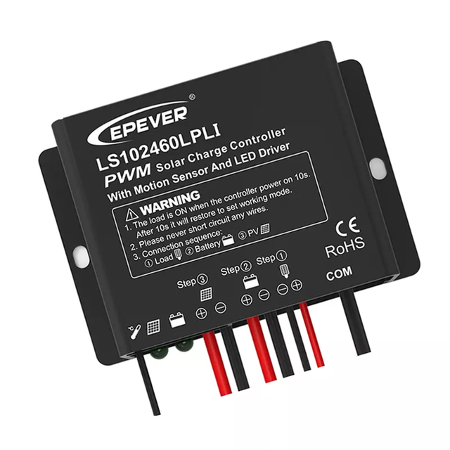 EPEVER LS102460LPLI Solar Street Light Charge Controller 10A 12V/24V PWM & MPPT for Lithium Battery & LED Driver