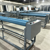 Équipement de convoyeur de tissu, tambour de calandrage à rouleaux de 1,9 m, machine d'alimentation automatique en tissu à rouleaux