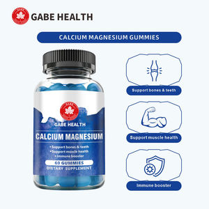 Gummies Minérales Personnalisées pour Adultes : Calcium, Zinc, Magnésium – Complément pour la Densité Osseuse et le Soutien Immunitaire – 2 Gummies par Jour – MOQ Flexible - Product Image 1