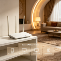 Router Inalámbrico Tenda F3 V6 SOHO 2.4GHz 300Mbps, 3 Antenas de Alta Ganancia, Puente de Red Seguro WPA2, RJ45, Apartamento en Alquiler