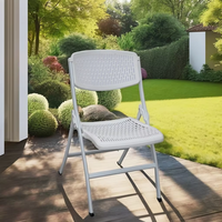 Chaise de bureau pliante en plastique de haute qualité professionnelle luxueuse pour l'école et la salle à manger en plein air au travail moderne