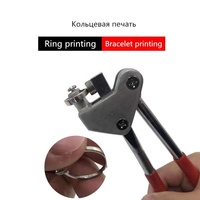 Pince à estamper manuelle en acier pour bijoux, outil de marquage et de sertissage pour bracelets, type de pince à imprimer pour bijoux