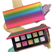 Palette de fards à paupières de Noël super caméléon populaire de 10 couleurs
