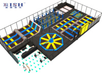 Parc de trampolines intérieur commercial 3D pour enfants et adultes, équipement de terrain de jeux intérieur, parc à thème, parc de sport intérieur