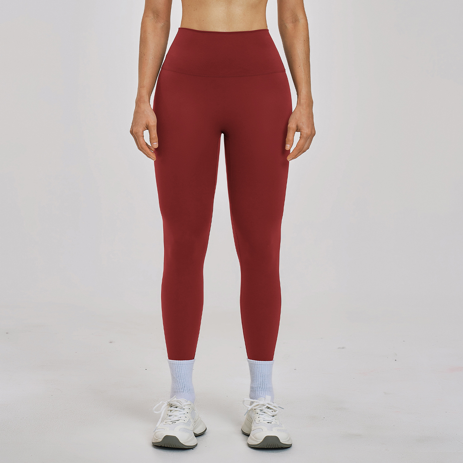 Couleur haricot rouge Pantalon long