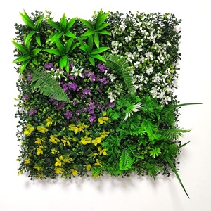 Panels Artificial Hedge Fence Backdrop Grass Wall Artificial Stone Panel <strong>Rose</strong> Mini Flower Bushes Hanging Artificial <strong>Moss</strong> Wall - Product Image 1