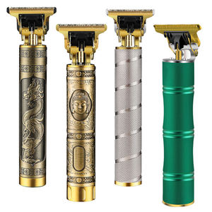 Coupe de cheveux professionnelle chaude avec tondeuse à cheveux noire Vintage T9 pour hommes et barbiers Tondeuses électriques abordables pour la coupe de cheveux - Product Image 3