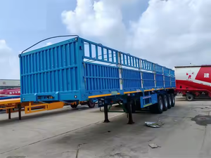 รถพ่วงกึ่งพ่วงแบบมีรั้วสูง 3-4 เพลา สำหรับบรรทุกปศุสัตว์ บรรทุกได้ 50 ตัน กำลังลดราคา - Product Image 5