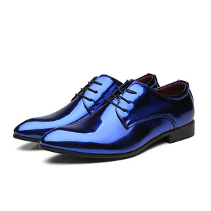 Nuove Scarpe Eleganti da <span class=keywords><strong>Uomo</strong></span> in Pelle PU Lucida con Lacci, per Guida, Casual, Passeggio, Cerimonie, <span class=keywords><strong>Nere</strong></span> e Oro - Product Image 4