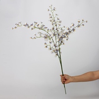 Buket Bunga Anggrek Kupu-kupu Artificial Real Touch 80cm Grosir untuk Dekorasi Rumah dan Pernikahan