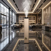 Diffuseur d'arômes direct usine, sans eau, en aluminium, double commande, minuterie, pulvérisation programmable, application, manuel, CE CB pour hôtel et bureau