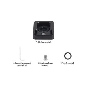 Schnellwechseladapter 1/4 Zoll Blitzschuh-Halterung für Nikon, <span class=keywords><strong>Canon</strong></span>, Sony DSLR-Kameras, Käfig, Stativ, Mikrofon, Aufhelllicht-Halterung - Product Image 6