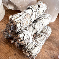 Outil de purification rituel sacré Kit de bavures de sauge Paquet de bâtonnets de sauge blanche Paquets de sauge blanche