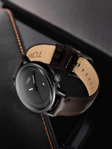 <span class=keywords><strong>Montre</strong></span>-bracelet à quartz pour homme TOMI T101, design simple et élégant, cadran rond, bracelet en cuir, usage quotidien, vente en gros - Product Image 5