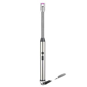Briquet électrique USB rechargeable long pour cuisinière, coupe-vent, LED, arc plasma, sans flamme, bougie, briquets BBQ inhabituels, extérieur - Product Image 1