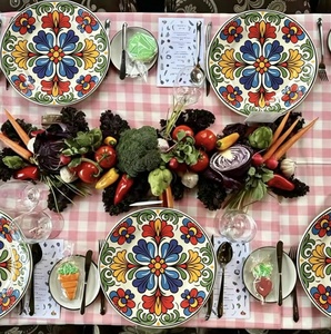 Plato de Cena con Diseño Floral <span class=keywords><strong>Tradicional</strong></span> Personalizado al por Mayor, Vajilla <span class=keywords><strong>Mexicana</strong></span> y Marroquí - Product Image 5